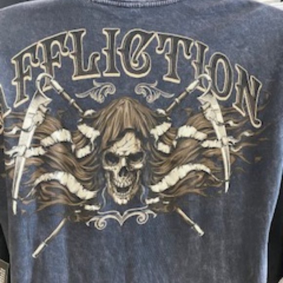 Men's "Lost Soul's" Affliction T-Shirt! - Picture 3 of 3